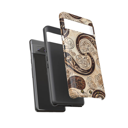 Sepia Scroll Google Pixel Tough Case