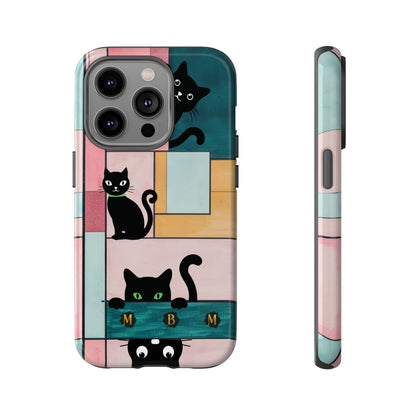 Block Cats iPhone Tough Case