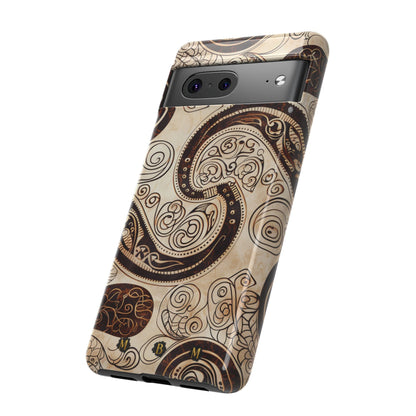 Sepia Scroll Google Pixel Tough Case