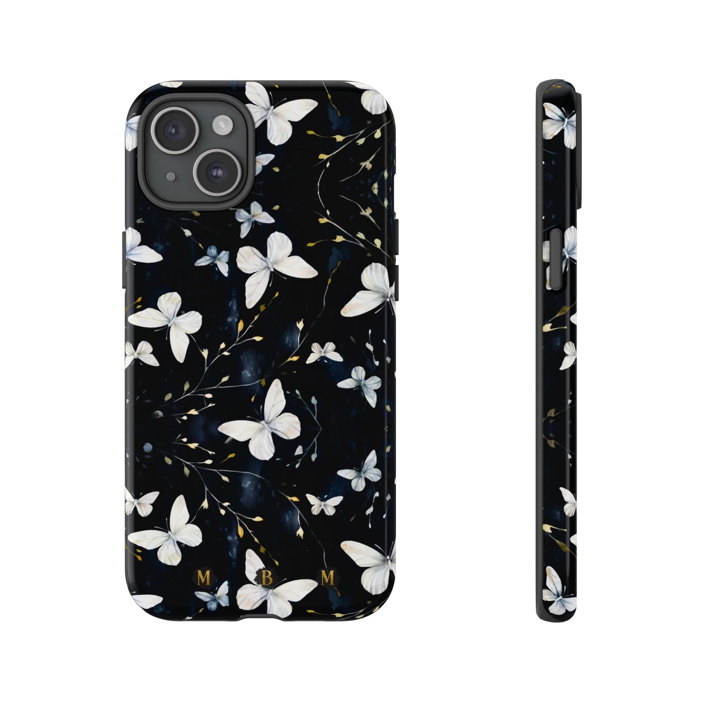 White Butterflies iPhone Tough Case