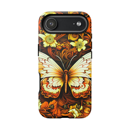 Vintage Orange iPhone Tough Case