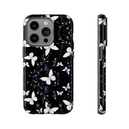 White Butterflies iPhone Tough Case