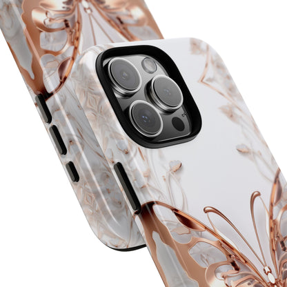 Rose Gold Butterfly iPhone Case