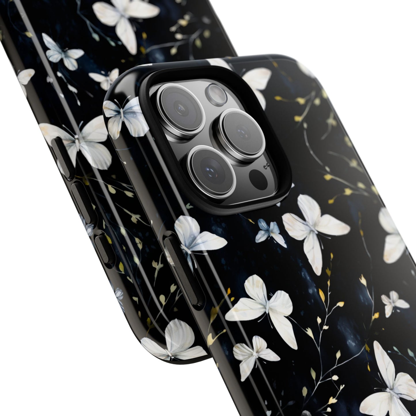 White Butterflies iPhone Tough Case