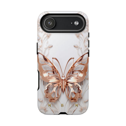 Rose Gold Butterfly iPhone Case