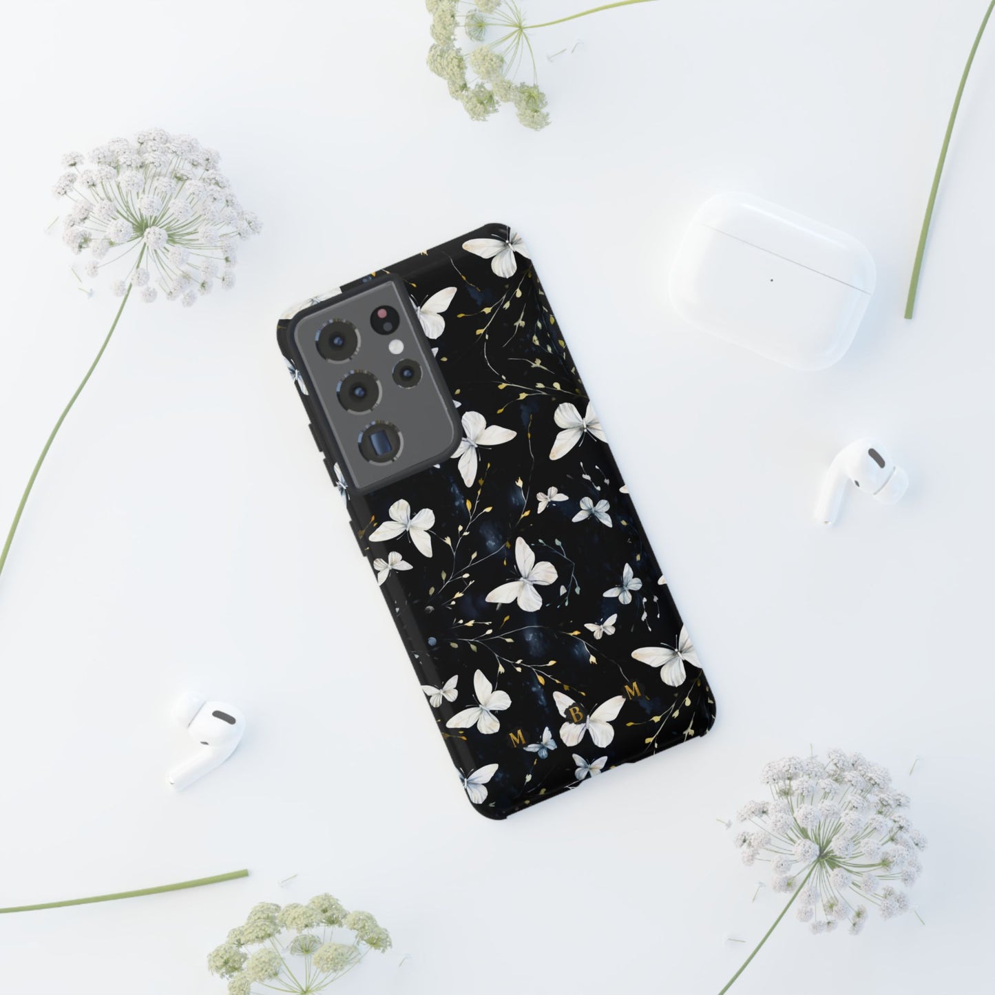 White Butterflies Samsung Galaxy S Tough Case