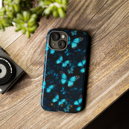Blue Butterflies iPhone Tough Case