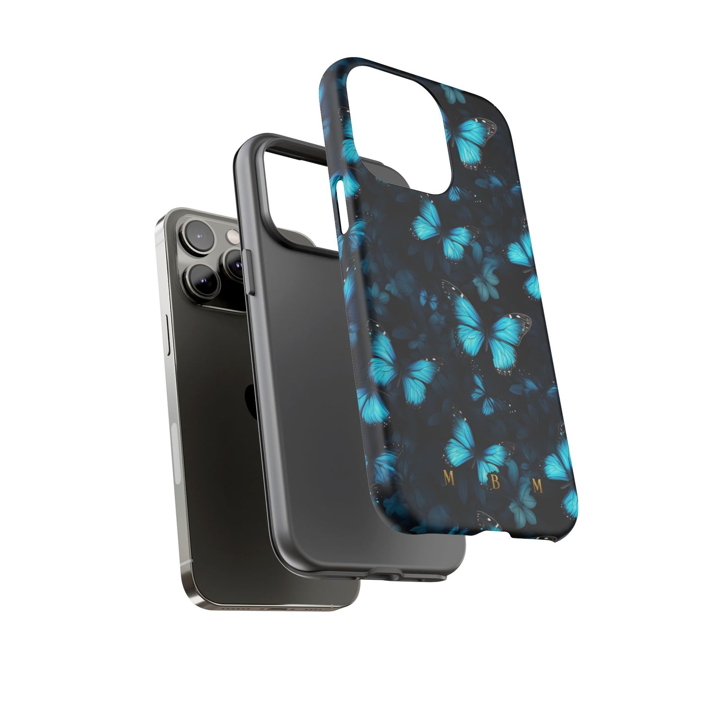 Blue Butterflies iPhone Tough Case