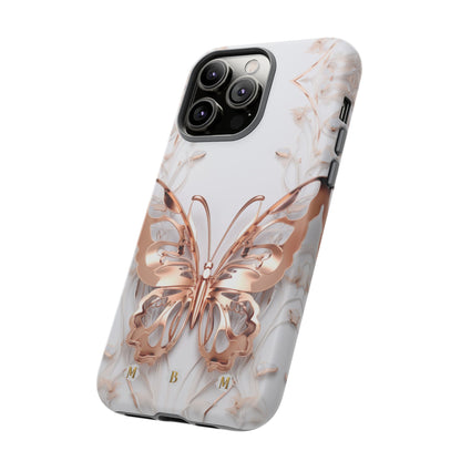 Rose Gold Butterfly iPhone Case