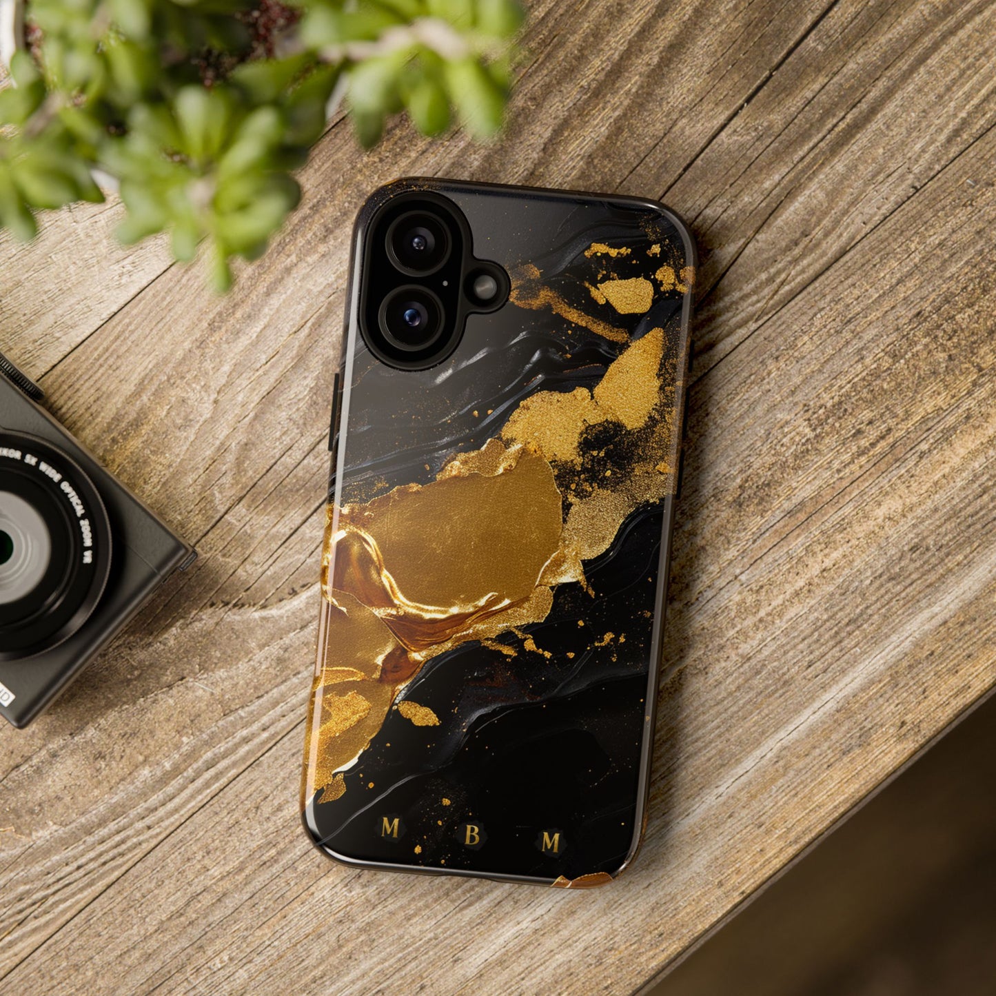 Black Gold iPhone Tough Case