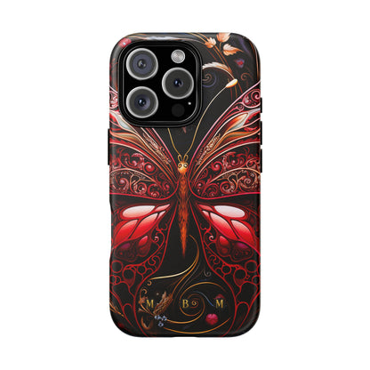 Red Butterfly iPhone Tough Case