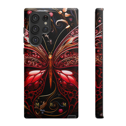Red Butterfly Samsung Galaxy S Tough Case