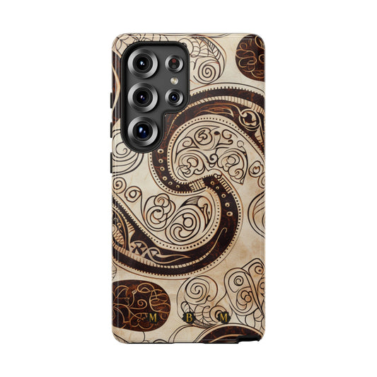 Sepia Scroll Samsung Galaxy S Tough Case