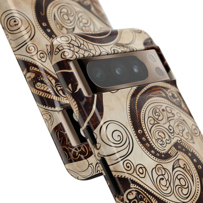 Sepia Scroll Google Pixel Tough Case