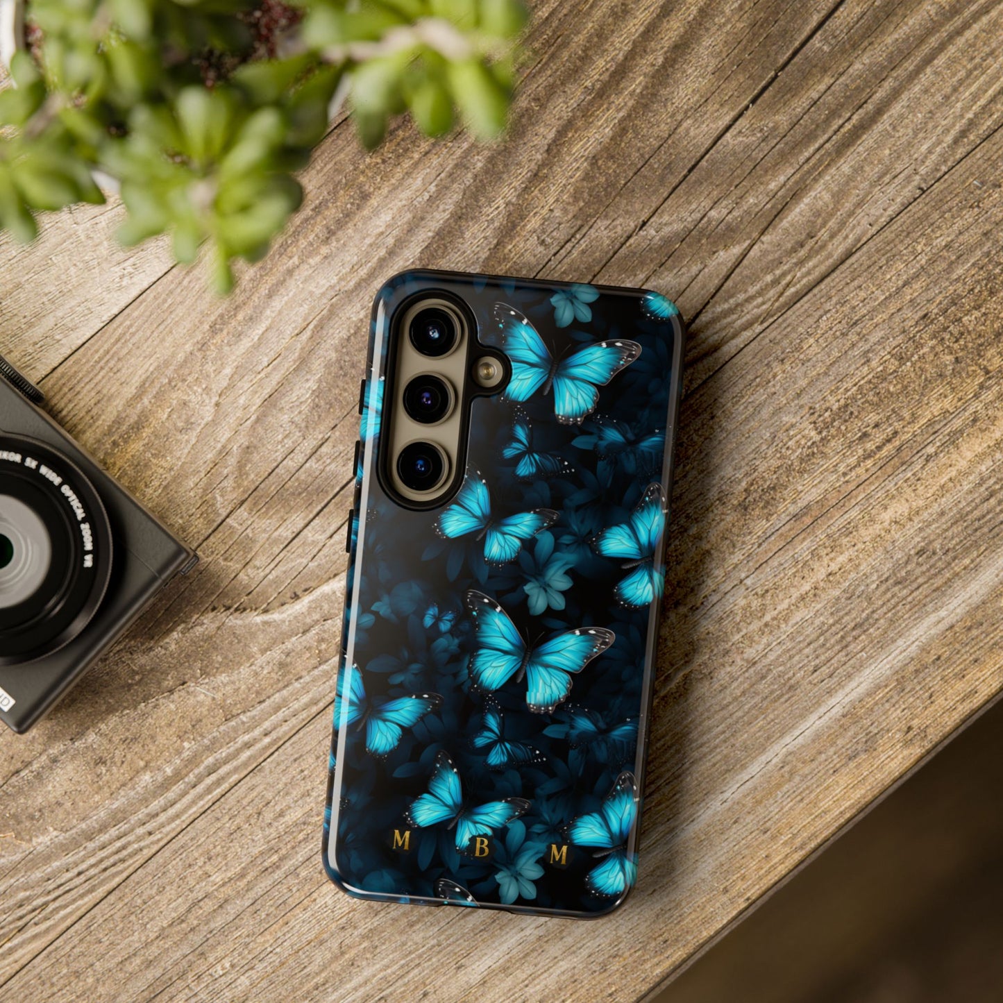 Blue Butterflies Samsung Galaxy S Tough Case