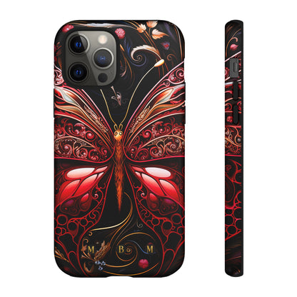 Red Butterfly iPhone Tough Case