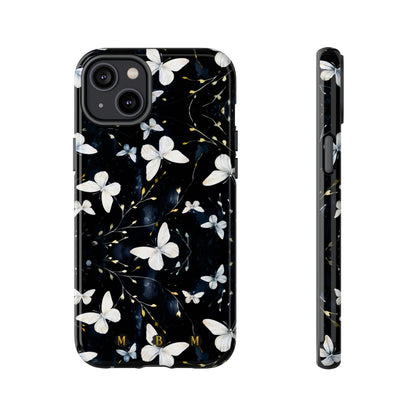 White Butterflies iPhone Tough Case