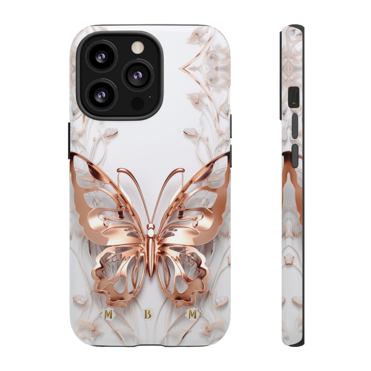 Rose Gold Butterfly iPhone Case