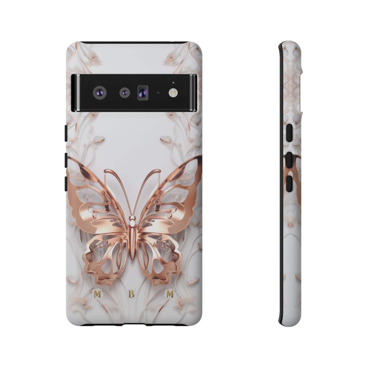 Rose Gold Butterfly Google Pixel Tough Case