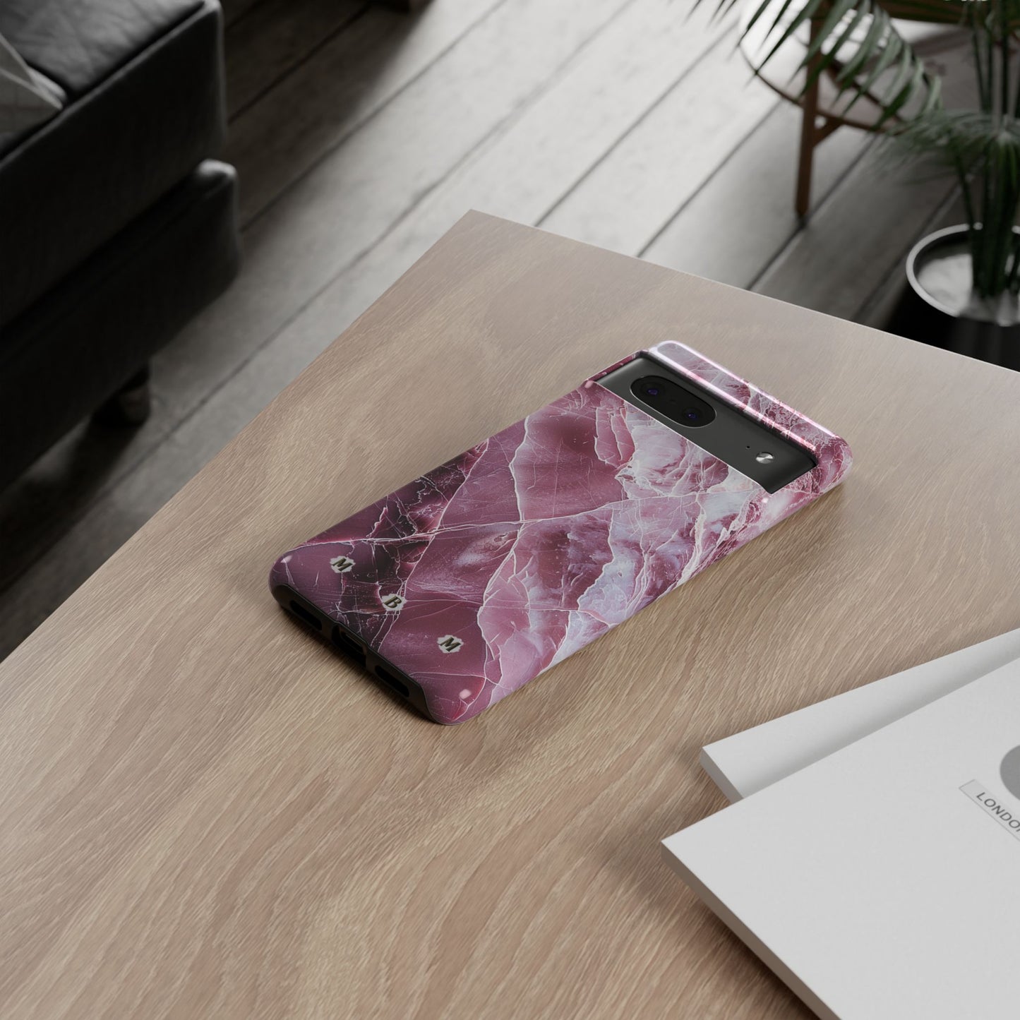 Pink Marble Google Pixel Tough Case