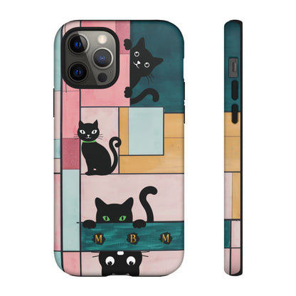 Block Cats iPhone Tough Case