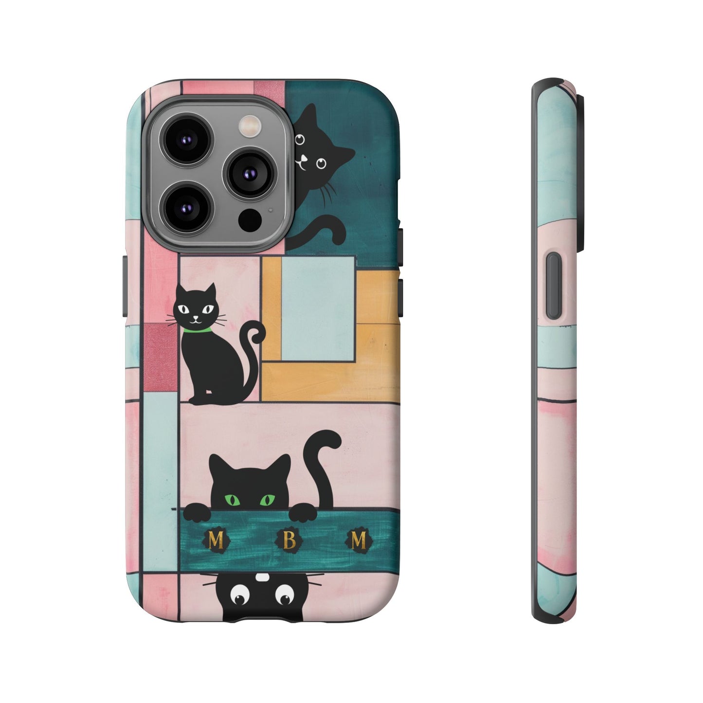 Block Cats iPhone Tough Case