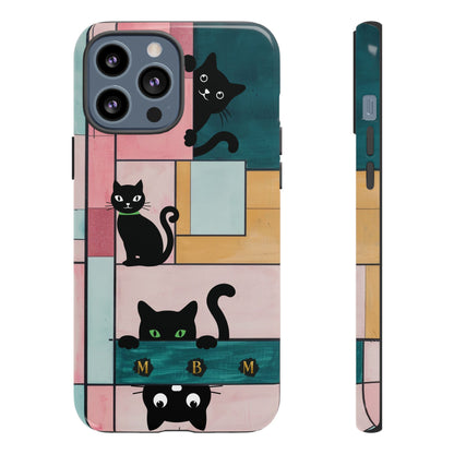 Block Cats iPhone Tough Case