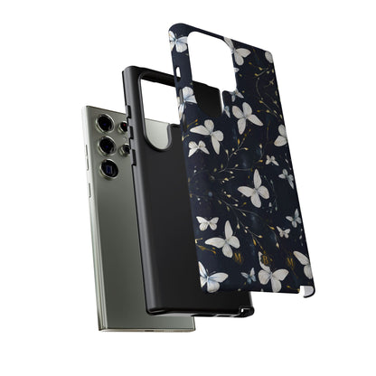 White Butterflies Samsung Galaxy S Tough Case