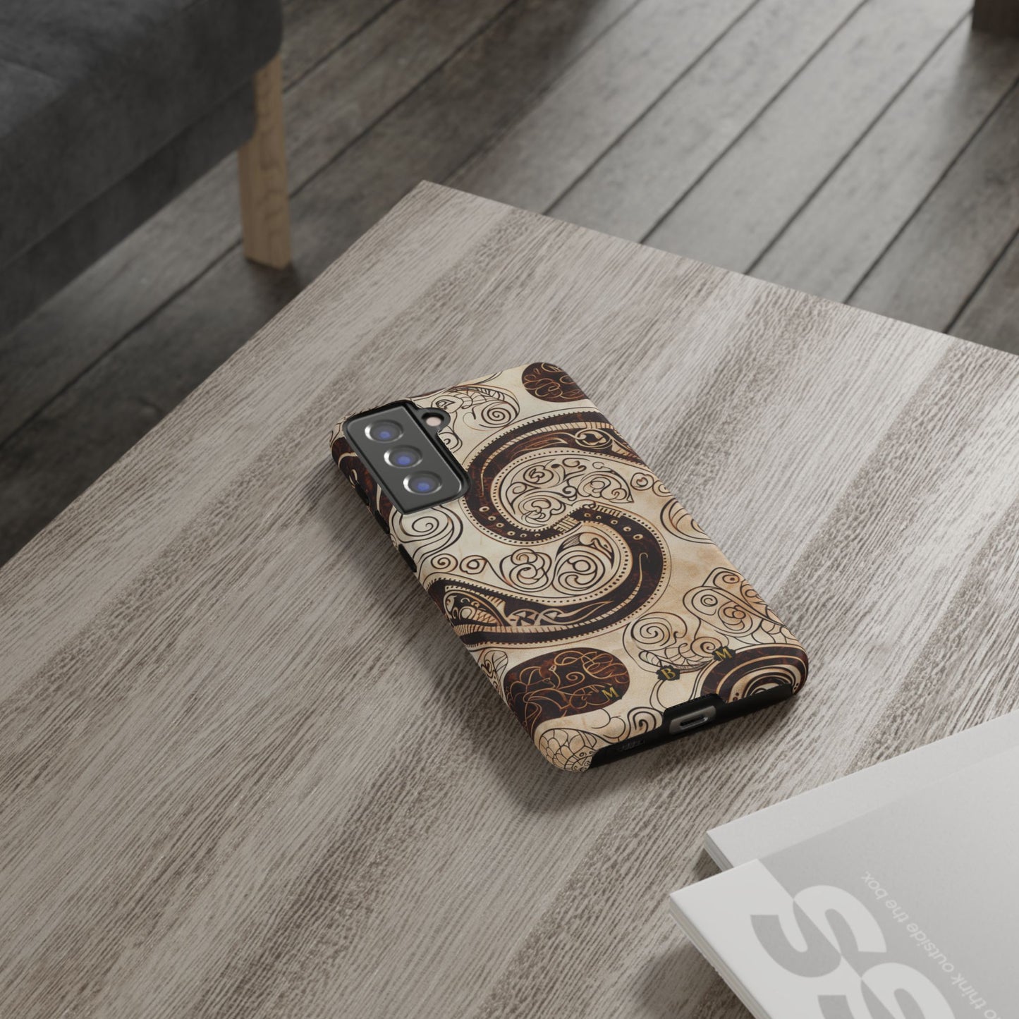 Sepia Scroll Samsung Galaxy S Tough Case