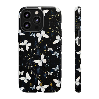 White Butterflies iPhone Tough Case