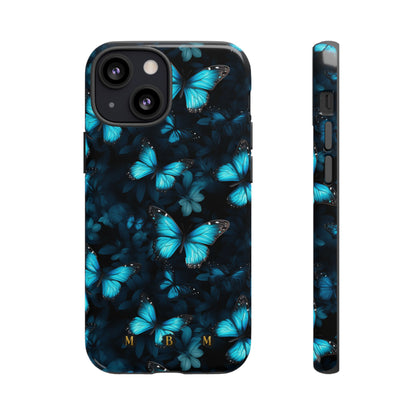 Blue Butterflies iPhone Tough Case