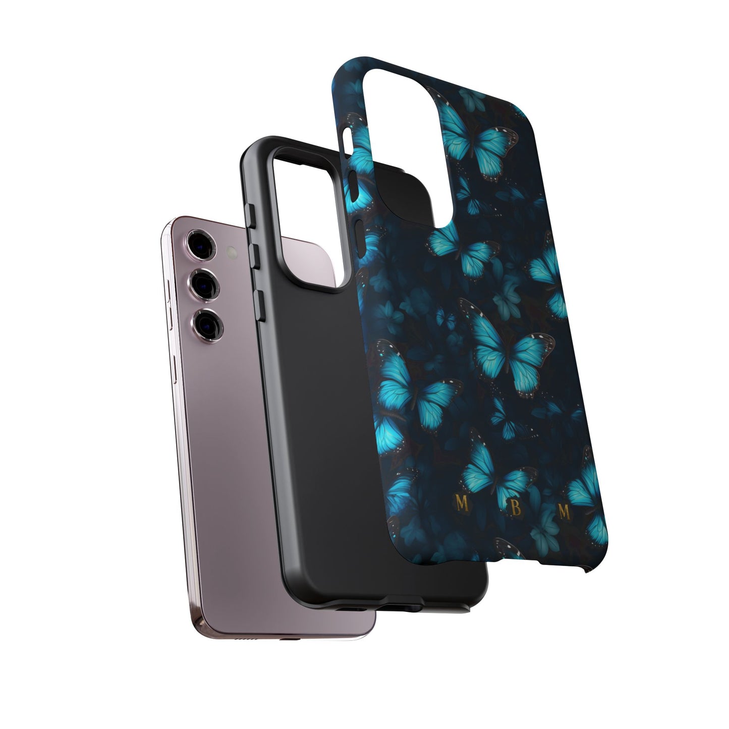 Blue Butterflies Samsung Galaxy S Tough Case