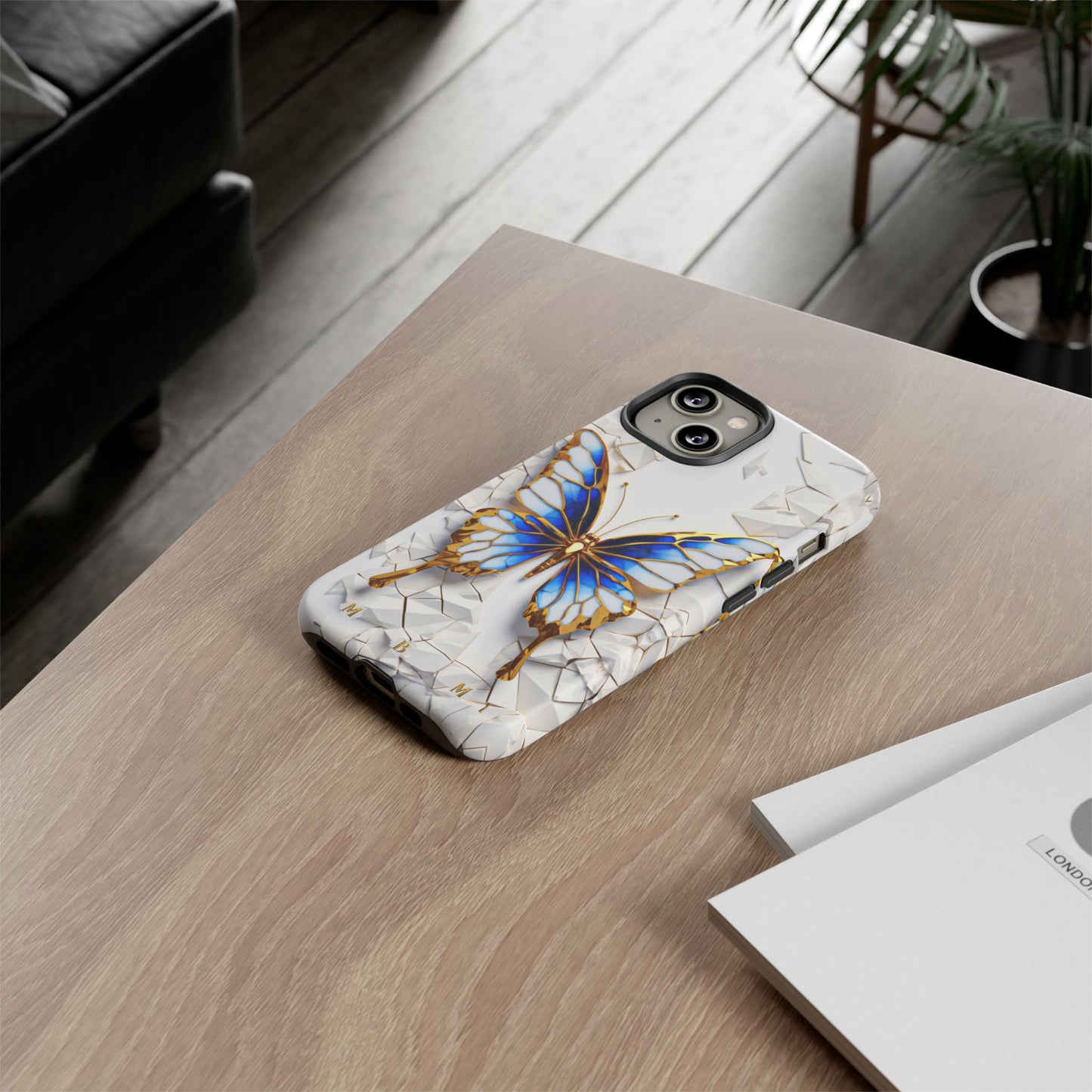 Sapphire Butterfly iPhone Tough Case