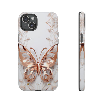 Rose Gold Butterfly iPhone Case
