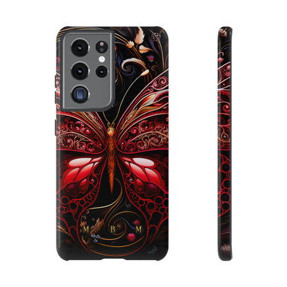 Red Butterfly Samsung Galaxy S Tough Case
