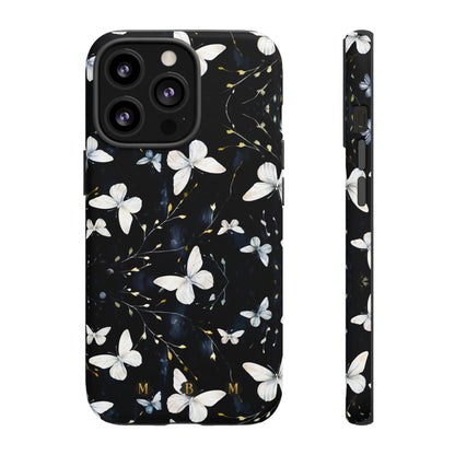 White Butterflies iPhone Tough Case