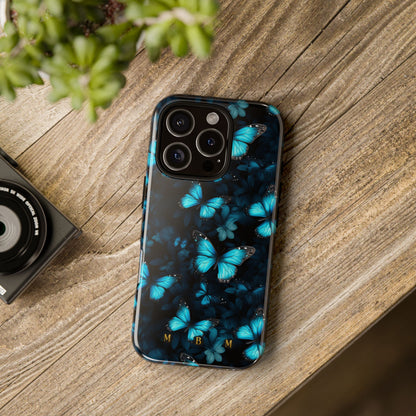 Blue Butterflies iPhone Tough Case