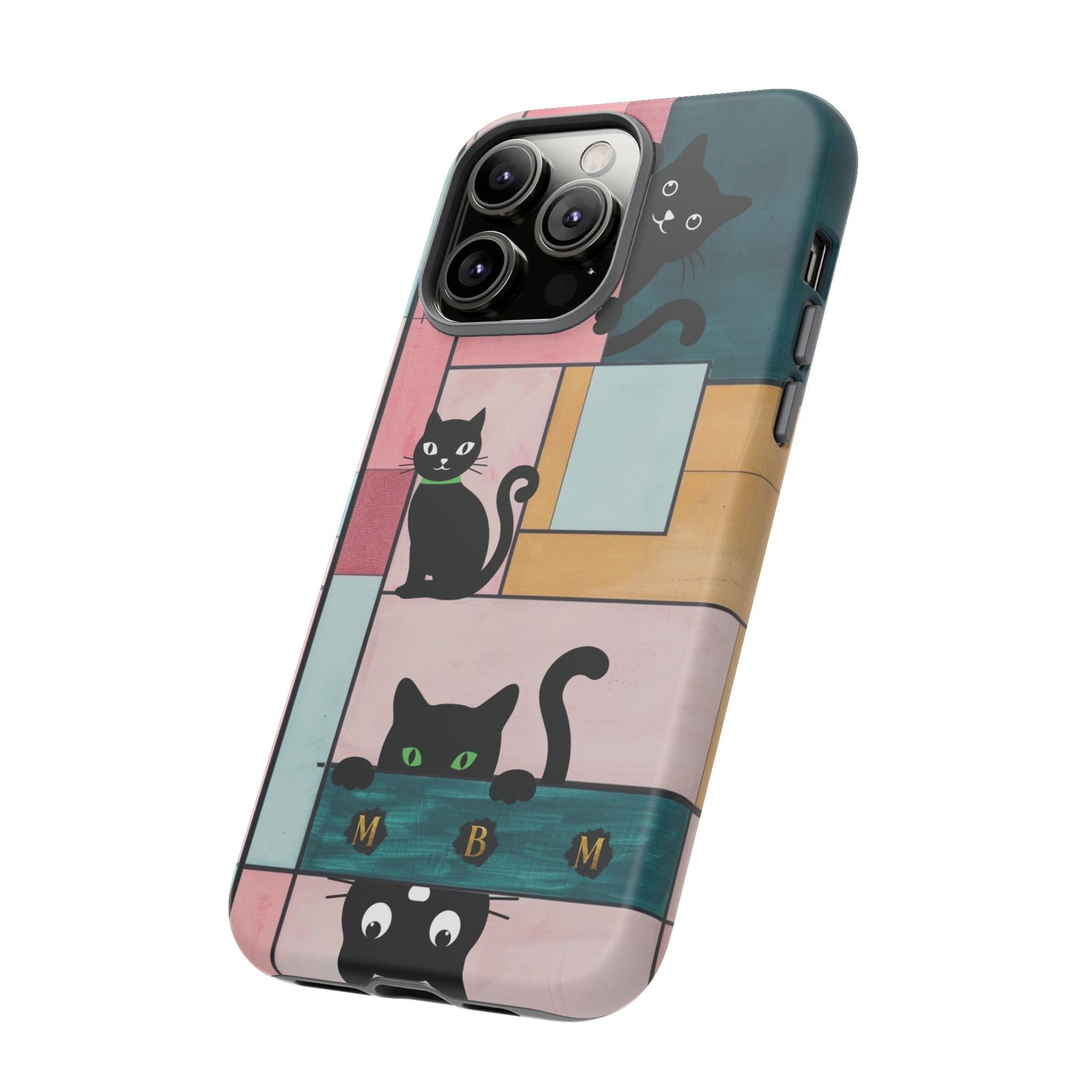 Block Cats iPhone Tough Case