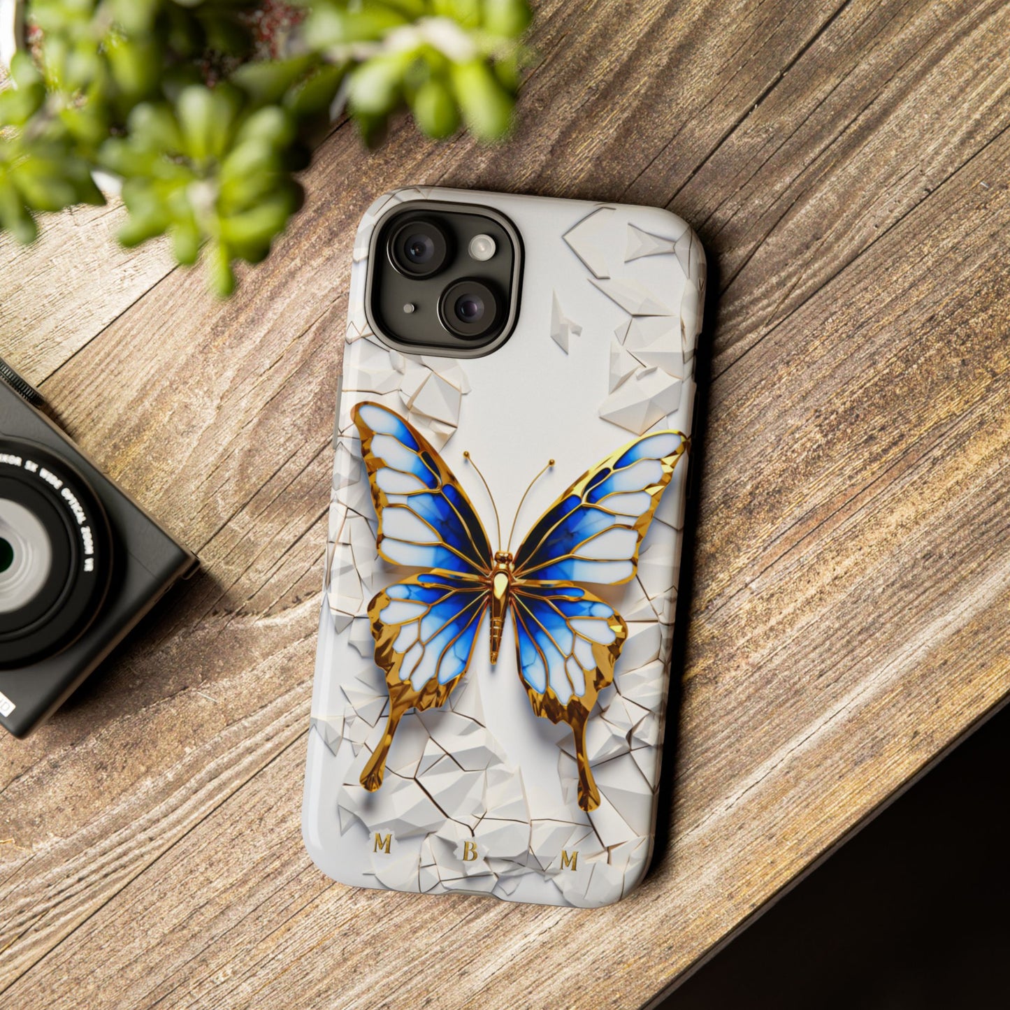 Sapphire Butterfly iPhone Tough Case