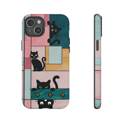 Block Cats iPhone Tough Case