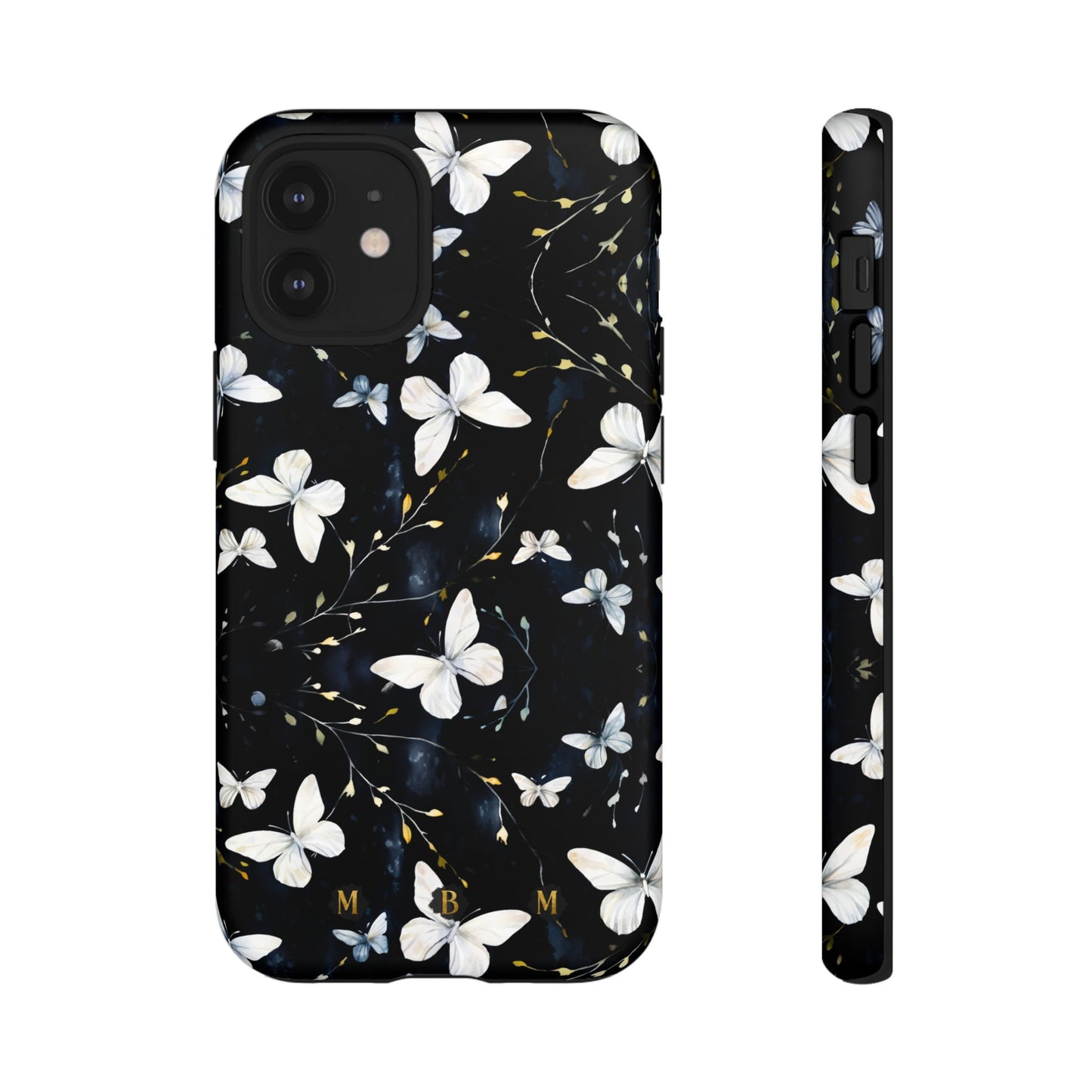 White Butterflies iPhone Tough Case