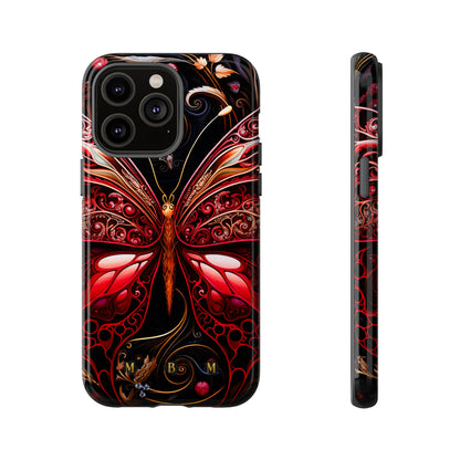 Red Butterfly iPhone Tough Case