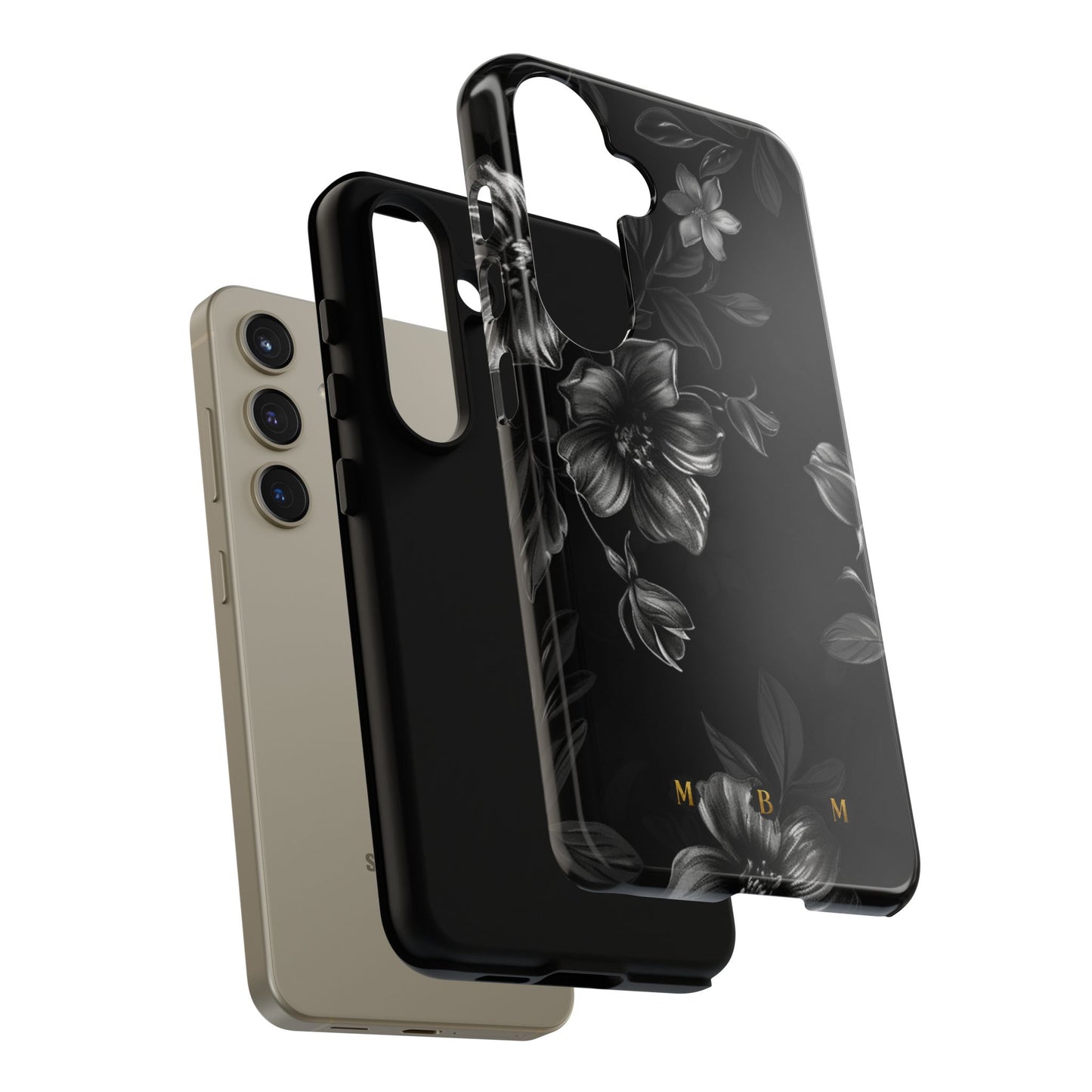 Midnight Flora Samsung Galaxy S Tough Case