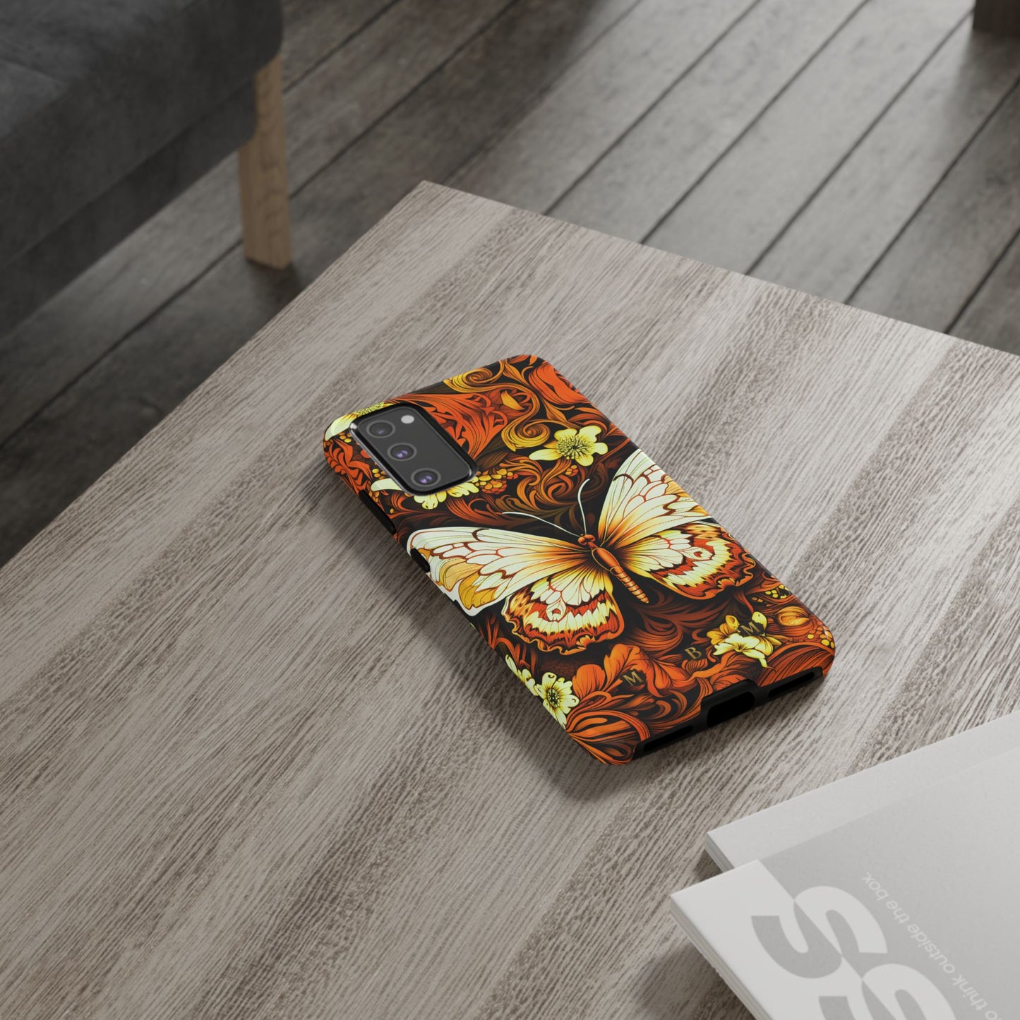 Vintage Orange Samsung Galaxy S Tough Case