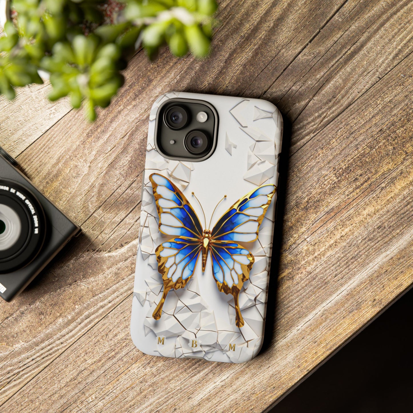 Sapphire Butterfly iPhone Tough Case