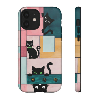 Block Cats iPhone Tough Case