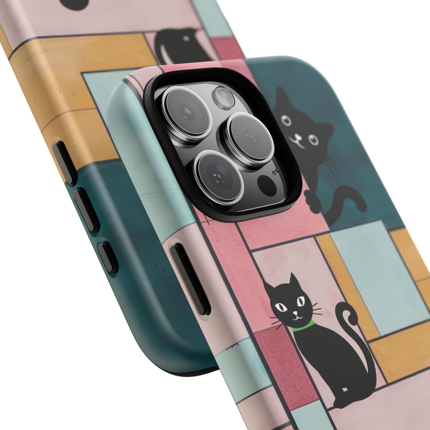 Block Cats iPhone Tough Case