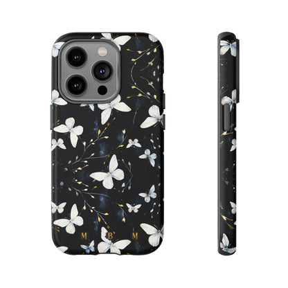 White Butterflies iPhone Tough Case