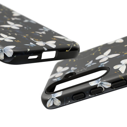 White Butterflies Samsung Galaxy S Tough Case