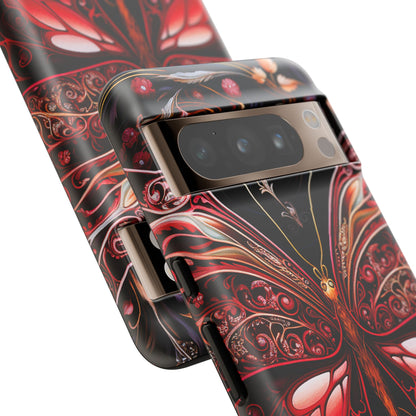Red Butterfly Google Pixel Tough Case
